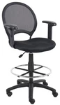 Boss Office Mesh Drafting Stool W/adjustable Arms (B16216). Fixed Price $208.75.