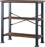 3 Tier Bookshelf,industrial Shelf,engineered Wood And Metal Deep Bookcases. Fixed Price $93.99.