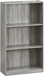 Furinno 99736GYW Basic 3-TIER Bookcase Storage Shelves, French Oak Grey. Fixed Price $27.99.