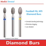 Burs Football Fg Bur, Nti Diamonds 379-018F, 379-018M Coarse, Fine, 5/PK. Fixed Price $19.95.
