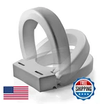Maddak Inc. Hinged Elevated Toilet Seat Standard 725711000 White. Fixed Price $95.61.
