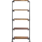 Uttermost 25414 Rhordyn 72 X 30 Inch Aged Gunmetal And Light Walnut Etagere. Fixed Price $931.20.