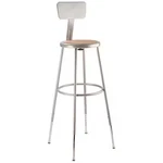 National Public Seating 6230HB Round Stool With Backrest, Height 31" 39"GRAY. Fixed Price $130.86.