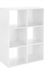 Revamp Your Space With The Sleek White 6 Cube Organizer From Brightroom!. Fixed Price $89.99.