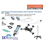 Belmed 4 Tank F900 Oral Surgery Flowmeter System With Stand & Scavenger Goods. Fixed Price $5961.35.