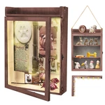 Kwyadluo 11X16 Shadow Frame Light Memorial Display Case Shelves And Top. Fixed Price $65.73.