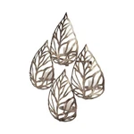 Mercana Furniture Lana Ii Set Of 4 Gold Toned Wall Candle Holders In Metal. Fixed Price $91.99.