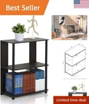 Jaya Simple Design 3-TIER Bookcase / Bookshelf Display Rack, Plastic Tubes,.... Fixed Price $63.99.
