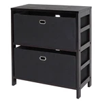 Winsome Wood Torino 3-PC Storage Shelf Set W/ Fabric Baskets. Fixed Price $135.96.
