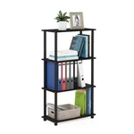 Furinno (99557EX/BK) Turn-n-tube 4-TIER Round Tube, Espresso/black. Fixed Price $37.09.