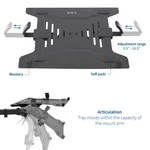 Vivo Universal Adjustable 10" 15.6" Single Laptop Mount Holder, Notebook Tray. Fixed Price $24.99.