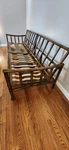 Mid-century Clark Rattan 7 Piece Furniture Set Couch Tables Chairs Vintage. Fixed Price $2849.00.