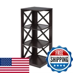 Convenience Concepts Oxford 3 Tier Corner Bookcase Espresso. Fixed Price $144.25.