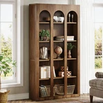 Tribesigns 71" Tall Bookshelf Rustic Wood Bookcase Freestanding Storage Shelves. Fixed Price $179.99.