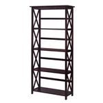 Montego 5-SHELF Bookcase-espresso. Fixed Price $197.73.