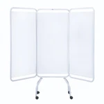 New Champion Winco 3130 Panel Basic Privacy Screen White Vinyl Folding. Fixed Price $278.20.