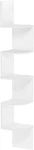 Furinno Rossi 5-TIER Wall Mount Floating Radial Corner Shelf, White. Fixed Price $38.26.