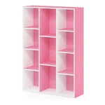 Furinno Luder Engineered Wood 11-CUBE Reversible Open Shelf Bookcase Pink. Fixed Price $86.68.