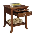 Convenience Concepts American Heritage Logan End Table Espresso Wood Finish. Fixed Price $132.99.
