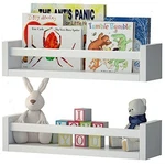 Shelves Wood Floating Shelf For Nursery Room White Set Of 2 By Wallniture. Fixed Price $30.39.