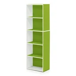 Furinno Luder Engineered Wood 5-TIER Reversible Open Shelf Bookcase Green. Fixed Price $66.93.