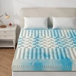 Cooling Gel Memory Foam Mattress Topper 5-ZONE Pressure Relief Soft Bed Pad. Fixed Price $64.34.