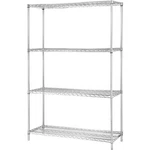 Lorell Industrial Wire Shelving Starter Kit, 48" X 24", Chrome. Fixed Price $302.46.