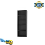 Mainstays 5-SHELF Bookcase Adjustable Shelves Storage Unit True Black Oak 71 In.. Fixed Price $45.99.