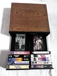 Vintage Vhs Holder Wood Grain Drawer Cabinet Storage Case Holds 24 Tapes. Fixed Price $27.95.