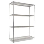 Alera Nsf Certified Industrial 4-SHELF Wire Shelving Kit 48WX18DX72H Silver. Fixed Price $178.29.