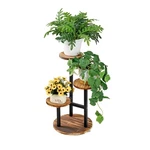 3 Tier Plant Stand Indoor Outdoor, Tall Metal Wood Flower Shelf For Multiple .... Fixed Price $39.57.