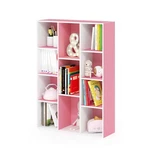 Bookshelf 11 Cube Reversible 9.4X29.1X41.7 White Pink Furinno Luder Easy. Fixed Price $104.99.