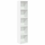 Bookcase White Engineered Wood Tall Rectangular Vidaxl. Fixed Price $123.99.