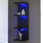 4 Tier Rgb Wall Shelf-gaming With Remote Control, Lack Shelves Lig.... Fixed Price $105.22.