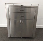 Pedigo Utility Stainless Steel Surgical Case Cart. Fixed Price $450.00.