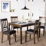 Safavieh Kodiak 5-PIECE Dining Set Light Oak. Fixed Price $544.58.