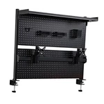 Pegboard With Dual Monitor Stand,steel For 43 Inch Black. Fixed Price $288.45.