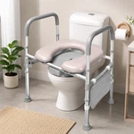 3 IN1 Steel Bedside Commode, Standard Seat, Portable TOILET,400 Lbs,toilet Frame. Fixed Price $60.00.