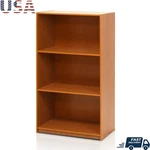 3-TIER Engineered Wood Bookcase Storage Shelf Sturdy Casual Home Office Decor Us. Fixed Price $51.40.
