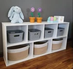 Bookcase Open-shelves Storage Organizer For Home Office 7-CUBE White. Fixed Price $40.69.