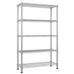 5 Tier Wire Shelving Unit Adjustable Nsf Heavy Duty Metal Shelf Storage Rack. Fixed Price $50.99.