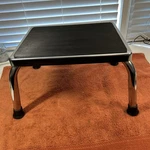 Used Heavy Duty Medical Step Non-skid Footstool Platform 14'X11', Ht 9". Fixed Price $49.00.