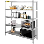 Vevor Stainless Steel Shelving Adjustable Storage Shelf 5-TIER Rack. Fixed Price $321.99.