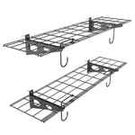 Walmann Pack Garage Wall Shelves, X FT/12 12*48INCH, Black. Fixed Price $70.15.