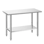 Vevor Commercial Stainless Steel Table Kitchen Catering Prep 24X48 Inch. Fixed Price $129.90.