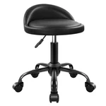 Rolling Stool With Backrest Height Adjustable Round Chair Wheels Swivel .... Fixed Price $43.24.