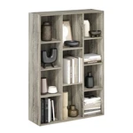 Furinno Luder 11-CUBE Bookshelf, Reverible Bookcase 9.4X29.1X41.7 French Oak. Fixed Price $97.24.