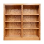 Concepts Wood Double Wide Bookcase, 8 Shelves, Dry Oak Finish. Fixed Price $294.25.