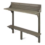 Benjara Outdoor Balcony Bar Table- Slim Design Gray Wood Frame- 50 Inch. Fixed Price $278.25.