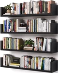 Wall Bookshelf, Set Of 4, U Shaped Floating Hanging Bookshelves Fo.... Fixed Price $73.70.